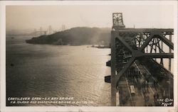 Cantilever Span San Francisco Bridge California Postcard Postcard Postcard