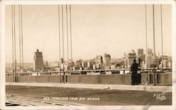 San Francisco from Bay Bridge Postcard