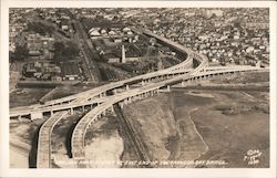 Oakland Ramp System at East End of San Francisco Bay Bridge Postcard