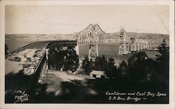 Cantilever and East Bay Span - S.F. Bay Bridge San Francisco, CA Postcard Postcard Postcard