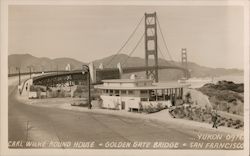 Carl Wilke Round House - Golden Gate Bridge Postcard