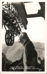 Cable spinning saddle of San Francisco Tower Golden Gate Bridge Postcard