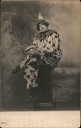 LYCEUM THEATRE Pierrot Clown Postcard