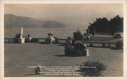 California Palace of the Legion of Honor Exhibition of Sculpture in 1929 under the auspices of The National Sculpture Society of America Postcard