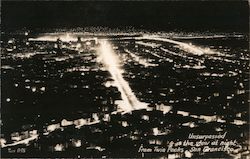 Unsurpassed is the view at night from Twin Peaks Postcard