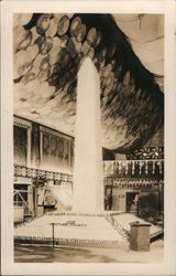 Washington Monument Made of Fruit Ventura County Postcard