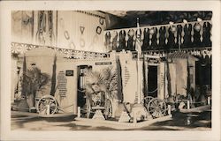 Fort Sutter Display Made of Fruit Postcard