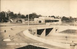 University Ave entrance, Railroad Depot Postcard