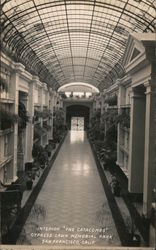 Interior "The Catacombs" Cypress Lawn Memorial Park Postcard
