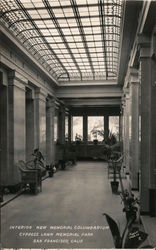 Interior New Columbarium Cypress Lawn Memorial Park Colma, CA Piggott Photo Postcard Postcard Postcard