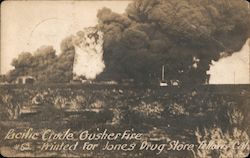 Pacific Crude Gusher Fire Postcard