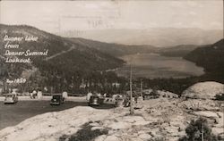 Donner Lake from Donner Summit Lookout Postcard