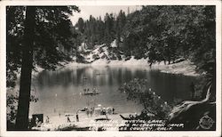 Beautiful Crystal Lake, Crystal Lake Recreation Camp Postcard