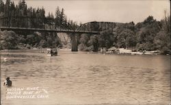 Russian River Motor Boat Guerneville, CA Postcard Postcard Postcard