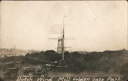 Dutch Wind Mill Golden Gate Park Postcard