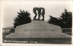 End of the Lincoln Highway Postcard