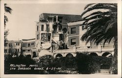Arlington Hotel Quake 6-29-25 Postcard