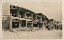 El Camino Real Hotel, Sta. Barbara Quake Postcard