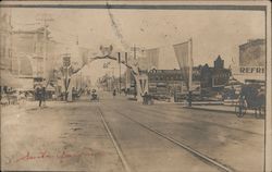 Rare: Archway, Early Street Scene, Great White Fleet Postcard