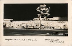 Largest Santa Claus in the U.S.A. Carpinteria, CA Postcard Postcard Postcard