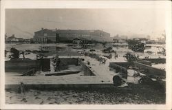 Flooding in Santa Paula near the schoolhouse Postcard