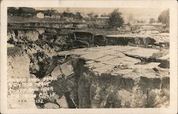 Gigantic earth crack six acre tract Point Firmin Area San Pedro, CA Postcard Postcard Postcard