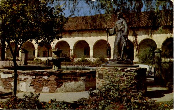 Mission San Fernando And Father Junipero Serra Los Angeles California