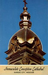 Gold-Leafed Cross Tower And Dome Postcard