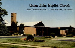 Union Lake Baptist Church, 8390 Commerce Rd Michigan Postcard Postcard