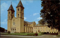 St. Fidelis Church Victoria, KS Postcard Postcard