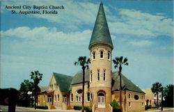 Ancient City Baptist Church, Carrera And Sevilla Streets Postcard