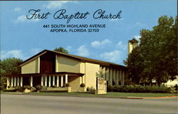 First Baptist Church, 441 South Highland Avenue Postcard