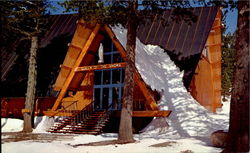 Queen Of The Snows Catholic Church Squaw Valley, CA Postcard Postcard