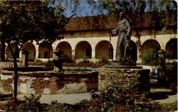 Mission San Fernando And Father Junipero Serra Postcard