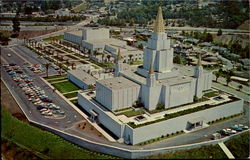 Oakland Temple And Interstate Center Postcard