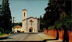 Catholic Church Grass Valley, CA Postcard Postcard