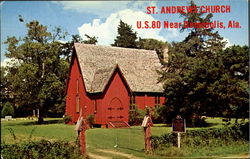 St. Andrews Church, U.S. 80 near Demopolis Prairieville, AL Postcard Postcard