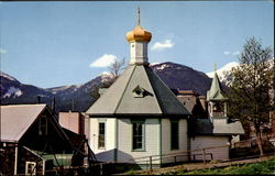Original Old Russian Church Postcard