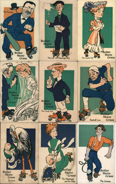 Set of 9: Caricatures, Vinegar Valentines