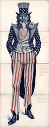 Set of 4: Uncle Sam Installment Set Postcard