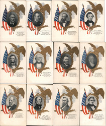 Lot of 12: US Presidents Postcard