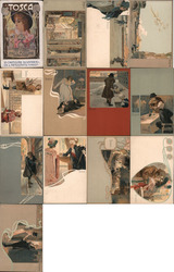 Set of 12: Tosca Metlicovitz Opera Postcard