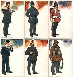 Set of 6: Indispensable Men Postcard