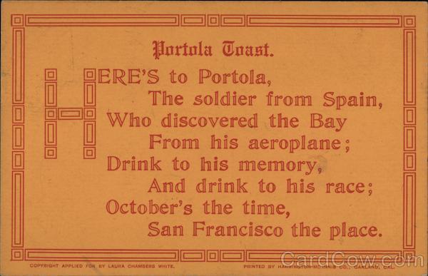 Portola Festival Toast San Francisco California