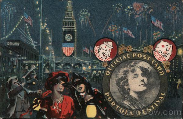 Official Post Card Portola Festival San Francisco California