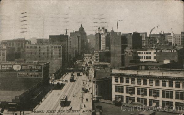 Maket Street From the Ferry San Francisco California