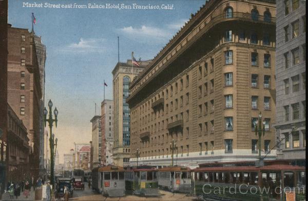 Market Street east from Palace Hotel San Francisco California