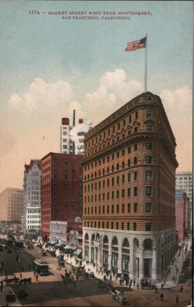 Market Street West from Montgomery San Francisco California