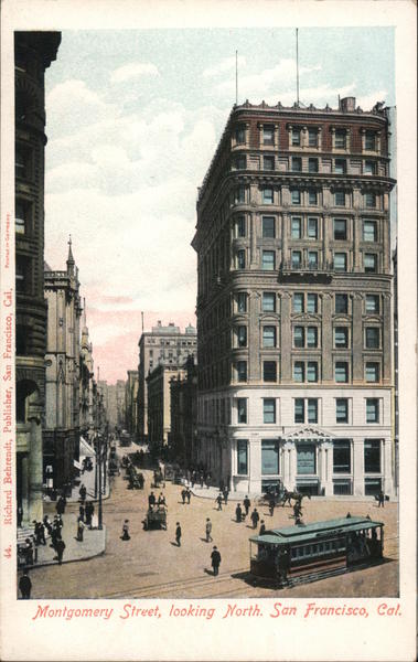 Montgomery Street looking North San Francisco California
