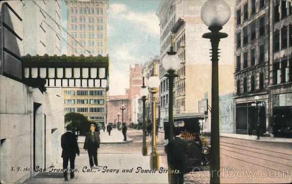 Geary and Powell Streets San Francisco California
